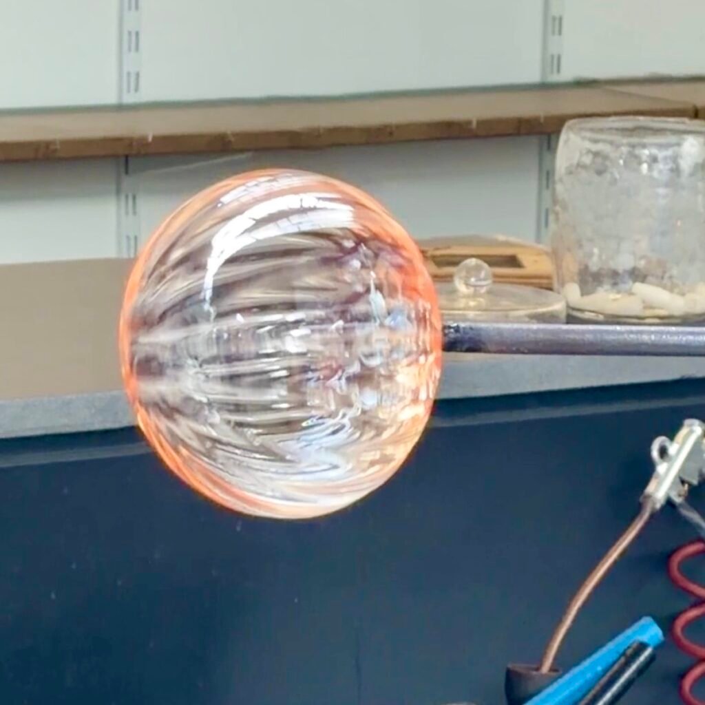 Glass ball blowing activity Glasi Hergiswil with Kids: Complete Family Day Trip Guide⁠
