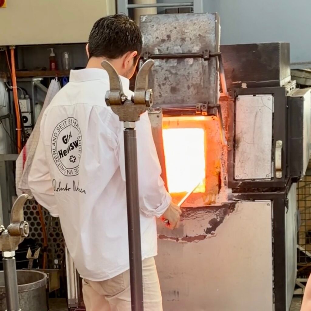 Glass blowing activity at Glasi Hergiswil with Kids: Complete Family Day Trip Guide⁠