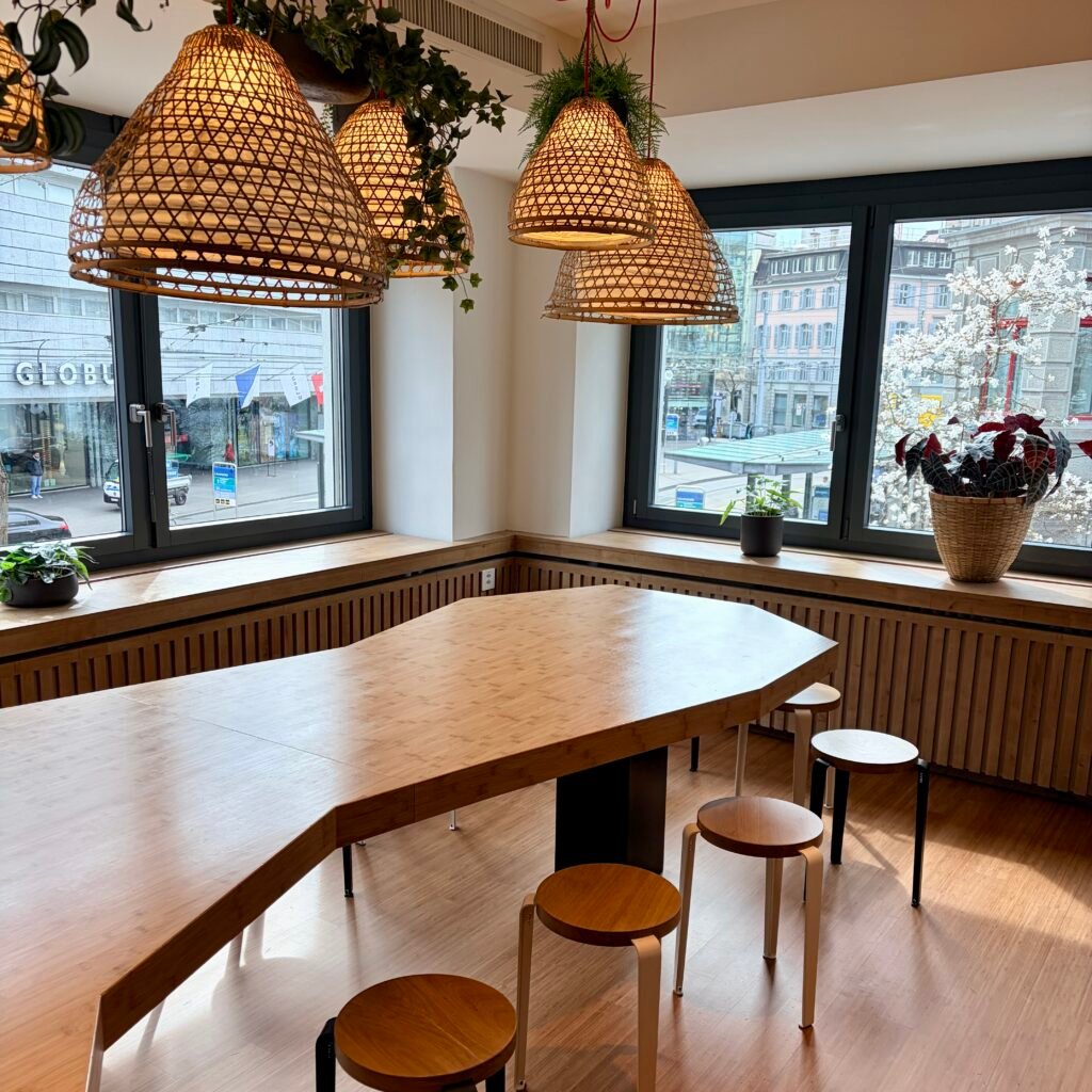 Indoor dinning at Holy Cow! in Zurich location Löwenstrasse