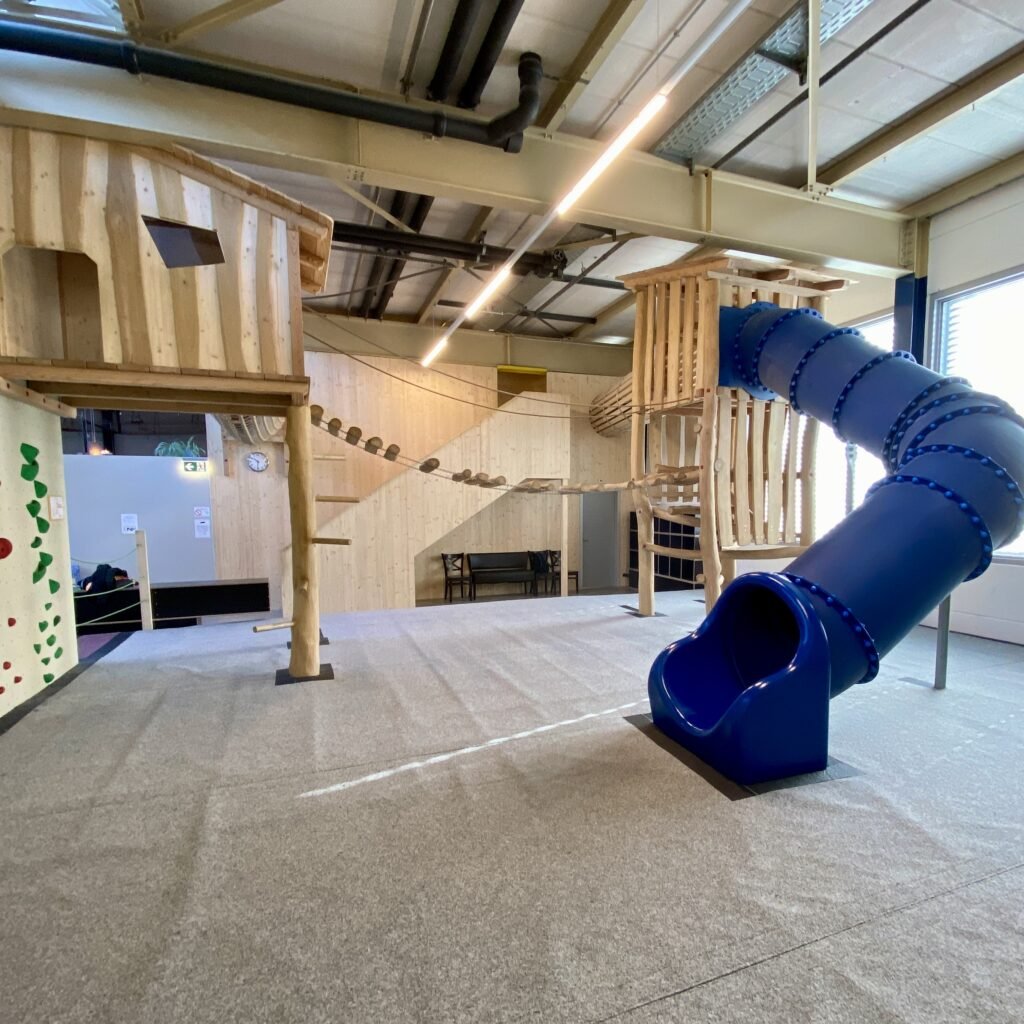 Children's Play Area with Slide and Bridge at Boulder Baar