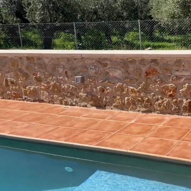 Private pool at Villa Chrysanthi in Stoupa in the Mani Peninsula