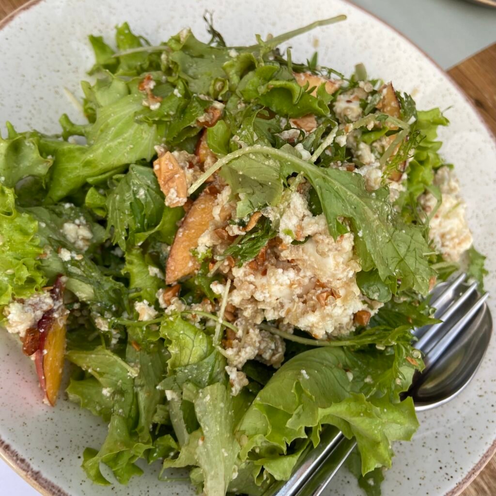 Salad at Tikla Cuzina Kardamili in the Mani Peninsula