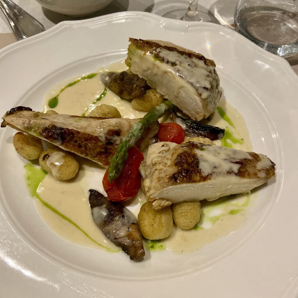 Chicken dish at Medikon in Agios Nikolaos in the Mani Peninsula Peloponnese