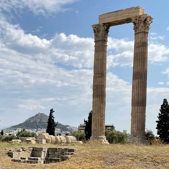 Columns from Temple of Olympian Zeus Family Guide Athens Greece