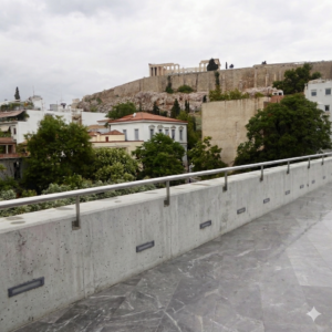 View of Acropolis from Acropolis Museum Restaurant Family Guide to Athens