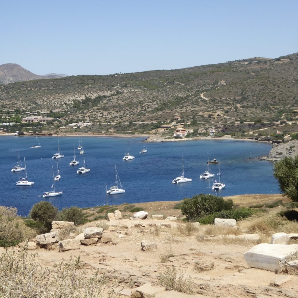 View of the sea from Temple of Poseidon Sounion Day Trips from Athens for Families