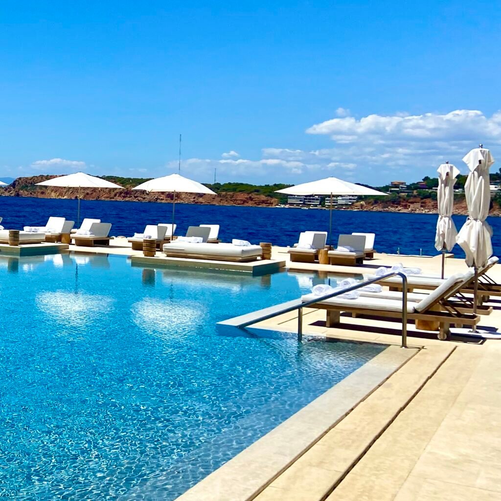 Nafsika Pool with view of sea at Four Seasons Astir Palace Day Trips from Athens for Families