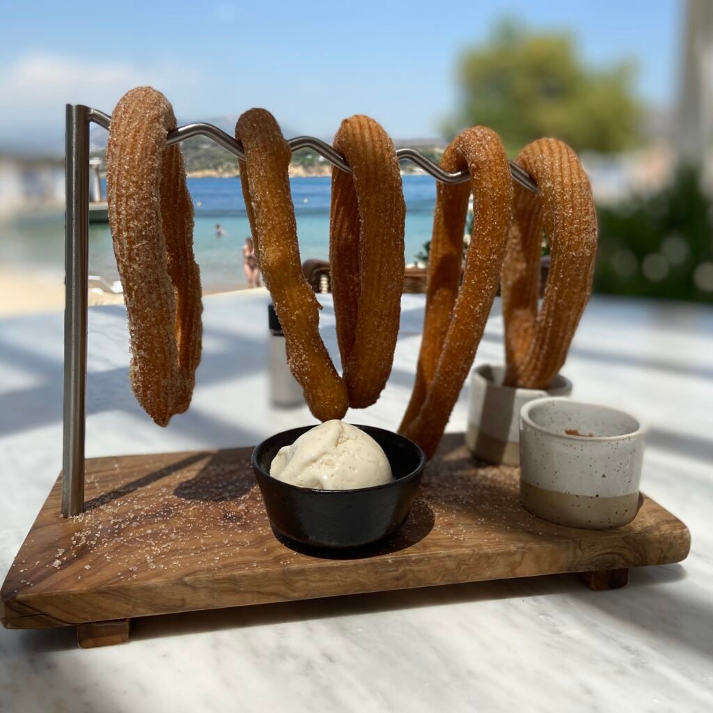 Churros from Helios Restaurant at Four Seasons Astir Palace Day Trips from Athens for Families